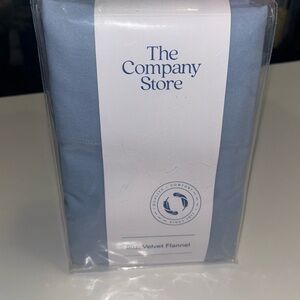 The Company Store Velvet Flannel Pillowcase Set in Light Blue